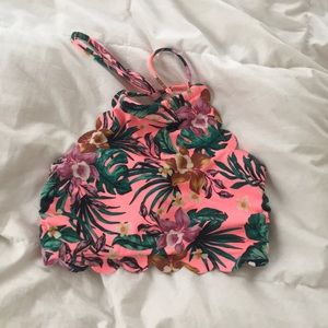Target scalloped bikini top